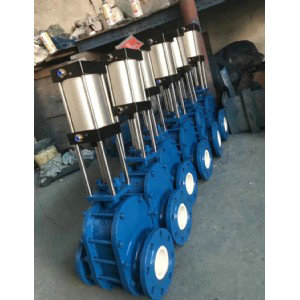 Z644TC氣動陶瓷雙閘板閥