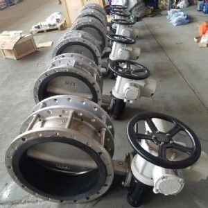 無銷中線電動法蘭蝶閥